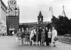 Артисты ансамбля на Красной Площади